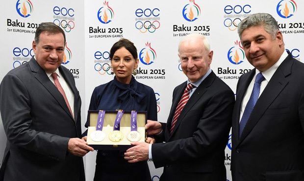 В Баку представили медали первых Европейских игр