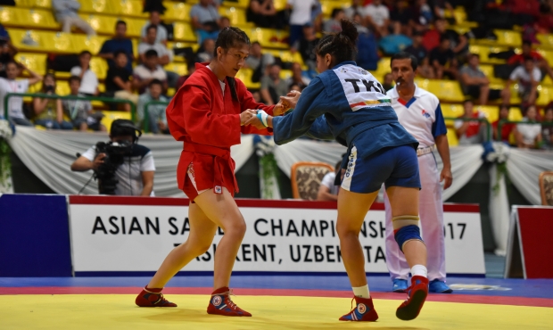 Победители и призеры 3 дня Чемпионата Азии по самбо 2017 в Ташкенте