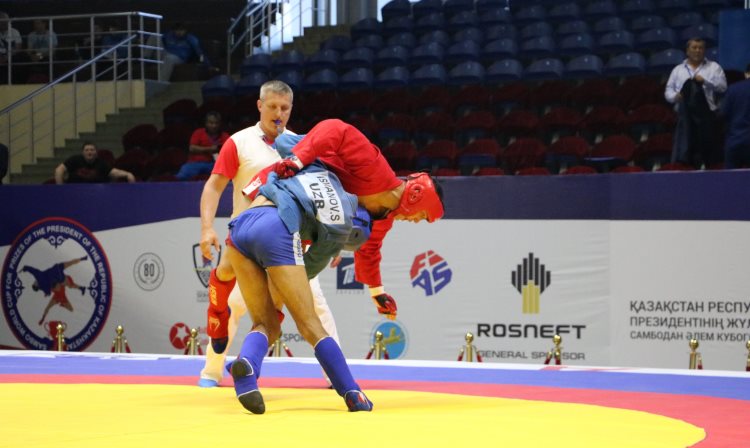 Reflections Of The Prize-Winners Of The First Day Of The International SAMBO Tournament For The Prizes of The President Of The Republic Of Kazakhstan