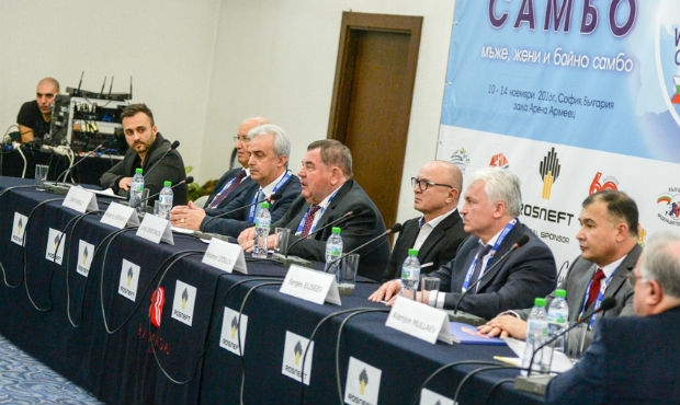 Пресс-конференция накануне чемпионата мира по самбо в Софии