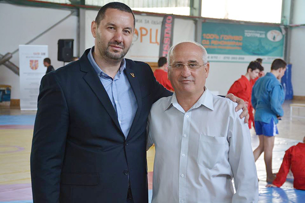 Президент Федерации самбо Македонии Эрдал Факич и генеральный секретарь Федерации самбо Болгарии Георгий Юсев