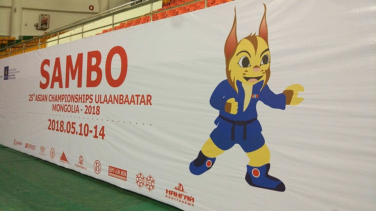 Draw of the first day of the Asian Sambo Championships in Mongolia